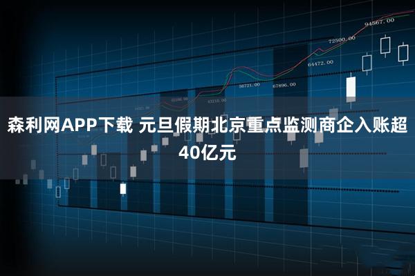 森利网APP下载 元旦假期北京重点监测商企入账超40亿元