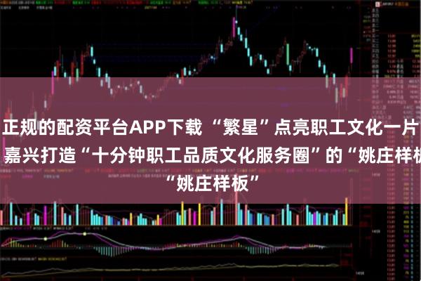 正规的配资平台APP下载 “繁星”点亮职工文化一片天 嘉兴打造“十分钟职工品质文化服务圈”的“姚庄样板”